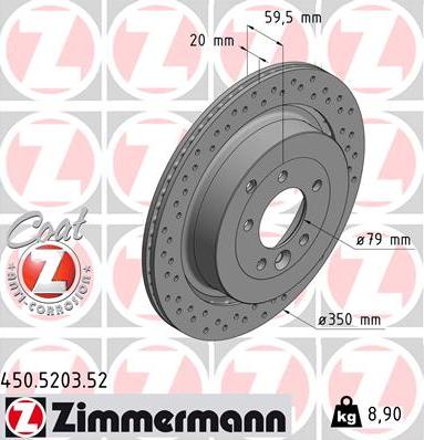 Zimmermann 450.5203.52 - Discofreno autozon.pro