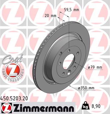 Zimmermann 450.5203.20 - Discofreno autozon.pro