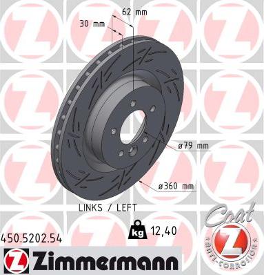 Zimmermann 450.5202.54 - Discofreno autozon.pro