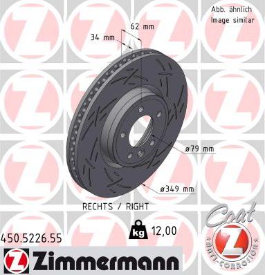 Zimmermann 450.5226.55 - Discofreno autozon.pro