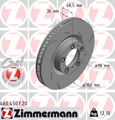 Zimmermann 460.4507.20 - Discofreno autozon.pro