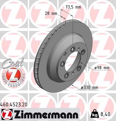 Zimmermann 460.4523.20 - Discofreno autozon.pro