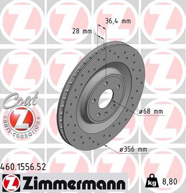 Zimmermann 460.1556.52 - Discofreno autozon.pro