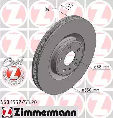 Zimmermann 460.1553.20 - Discofreno autozon.pro