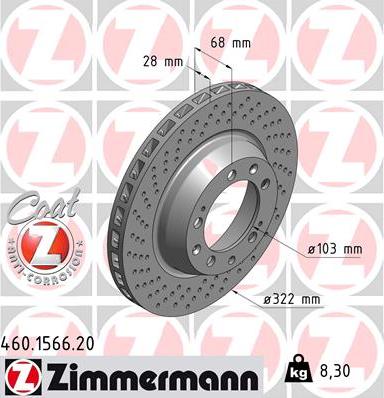 Zimmermann 460.1566.20 - Discofreno autozon.pro