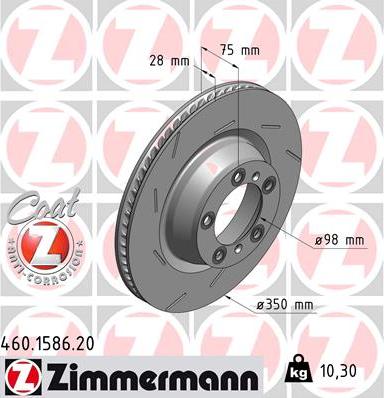 Zimmermann 460.1586.20 - Discofreno autozon.pro