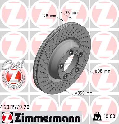 Zimmermann 460.1579.20 - Discofreno autozon.pro