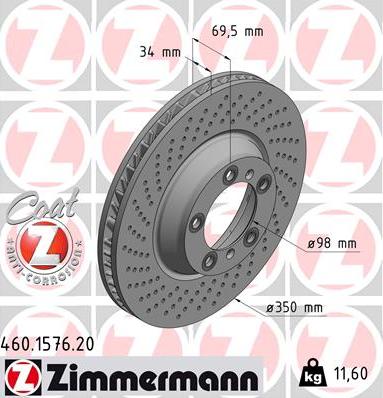 Zimmermann 460.1576.20 - Discofreno autozon.pro