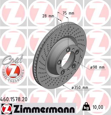 Zimmermann 460.1578.20 - Discofreno autozon.pro