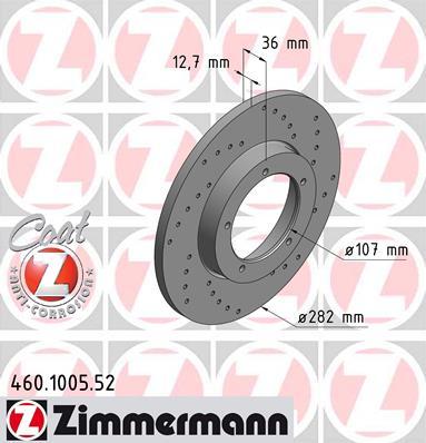 Zimmermann 460.1005.52 - Discofreno autozon.pro