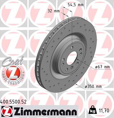 Zimmermann 400.5500.52 - Discofreno autozon.pro