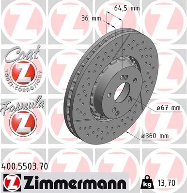 Zimmermann 400.5503.70 - Discofreno autozon.pro