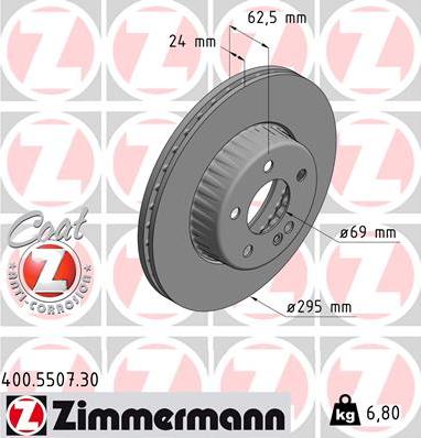 Zimmermann 400.5507.30 - Discofreno autozon.pro