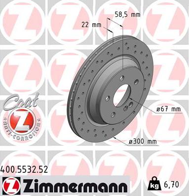 Zimmermann 400.5532.52 - Discofreno autozon.pro