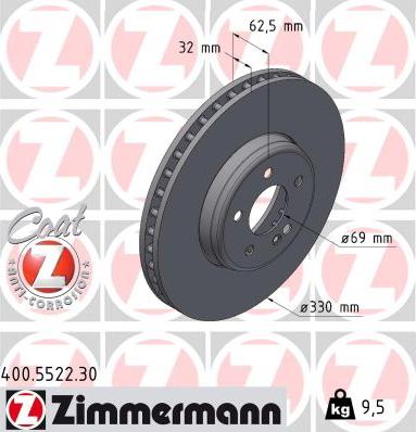 Zimmermann 400.5522.30 - Discofreno autozon.pro