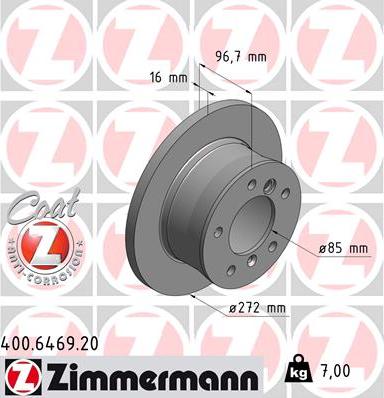 Zimmermann 400.6469.20 - Discofreno autozon.pro