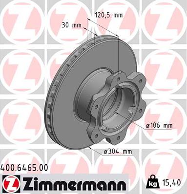 Zimmermann 400.6465.00 - Discofreno autozon.pro