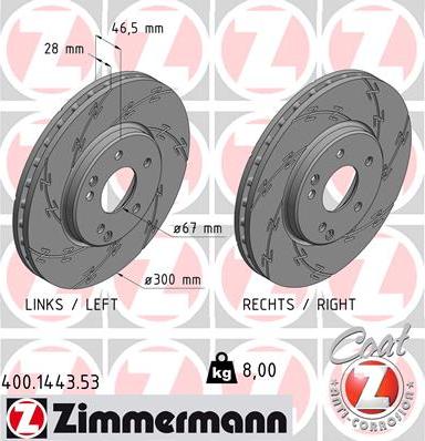 Zimmermann 400.1443.53 - Discofreno autozon.pro