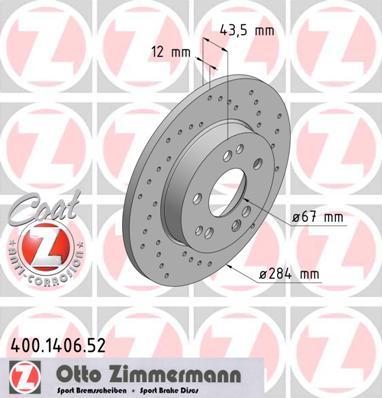 Zimmermann 400.1406.52 - Discofreno autozon.pro