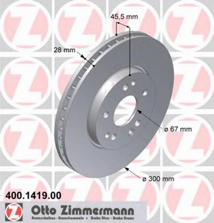 Zimmermann 400 1419 00 - Discofreno autozon.pro