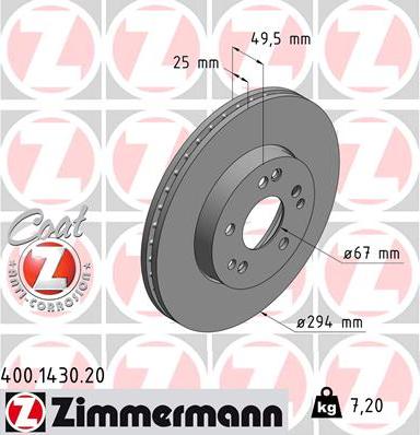 Zimmermann 400.1430.20 - Discofreno autozon.pro