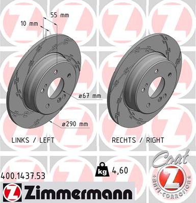 Zimmermann 400.1437.53 - Discofreno autozon.pro