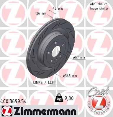 Zimmermann 400.3699.54 - Discofreno autozon.pro