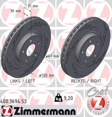 Zimmermann 400.3694.53 - Discofreno autozon.pro