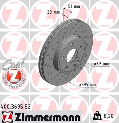 Zimmermann 400.3695.52 - Discofreno autozon.pro