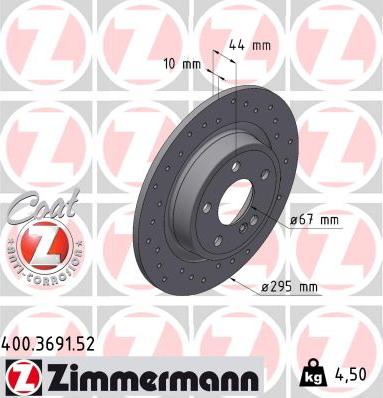 Zimmermann 400.3691.52 - Discofreno autozon.pro