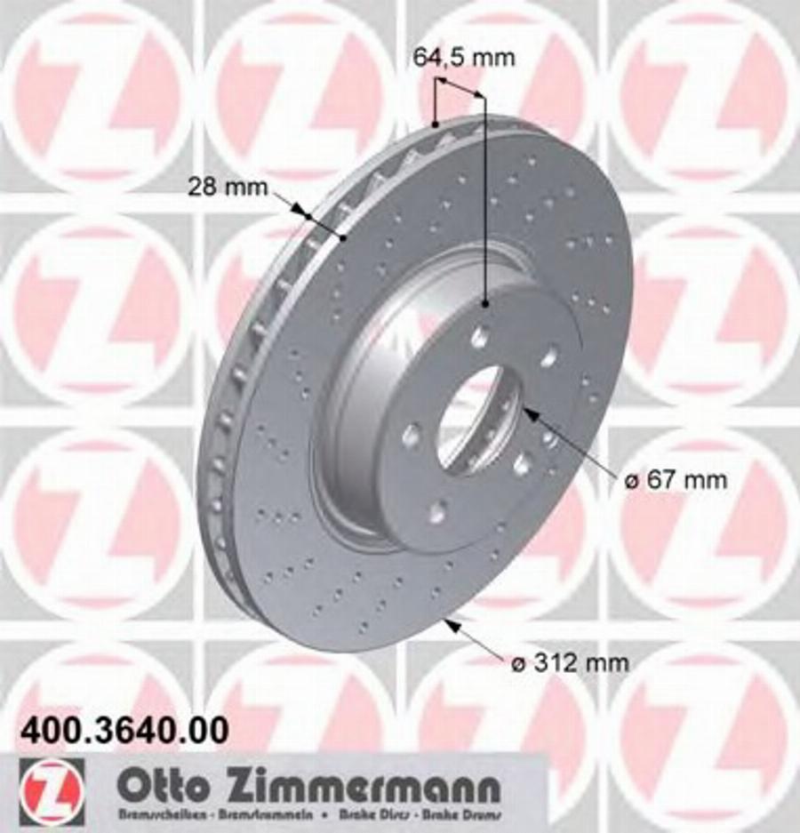 Zimmermann 400.3640.00 - Discofreno autozon.pro