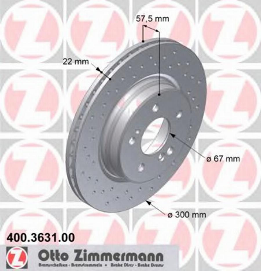 Zimmermann 400363100 - Discofreno autozon.pro