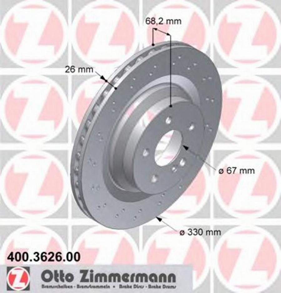 Zimmermann 400.3626.00 - Discofreno autozon.pro