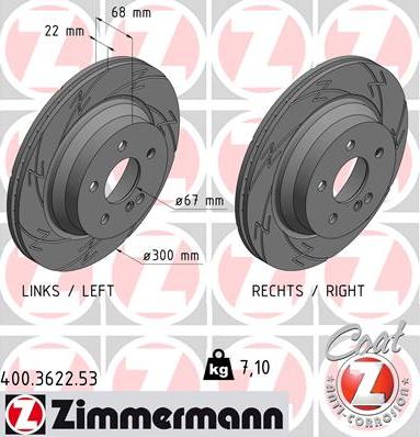 Zimmermann 400.3622.53 - Discofreno autozon.pro