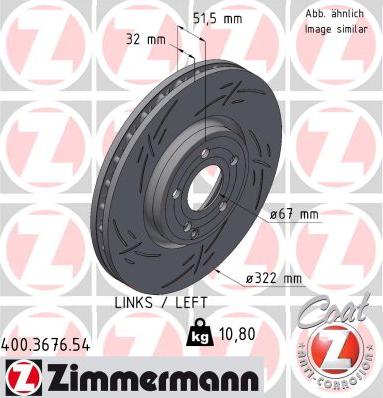 Zimmermann 400.3676.54 - Discofreno autozon.pro