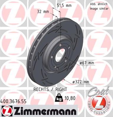 Zimmermann 400.3676.55 - Discofreno autozon.pro