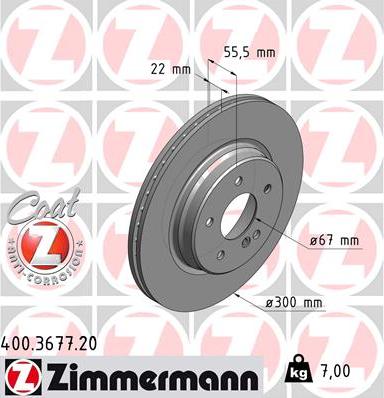 Zimmermann 400.3677.20 - Discofreno autozon.pro