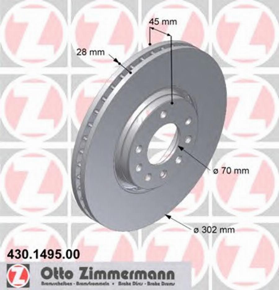 Zimmermann 430.1495.00 - Discofreno autozon.pro