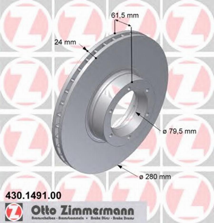 Zimmermann 430.1491.00 - Discofreno autozon.pro