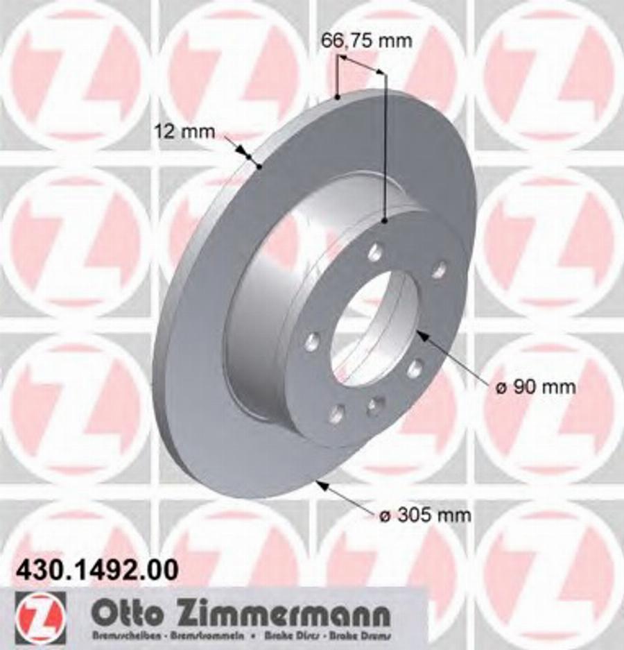 Zimmermann 430 1492 00 - Discofreno autozon.pro