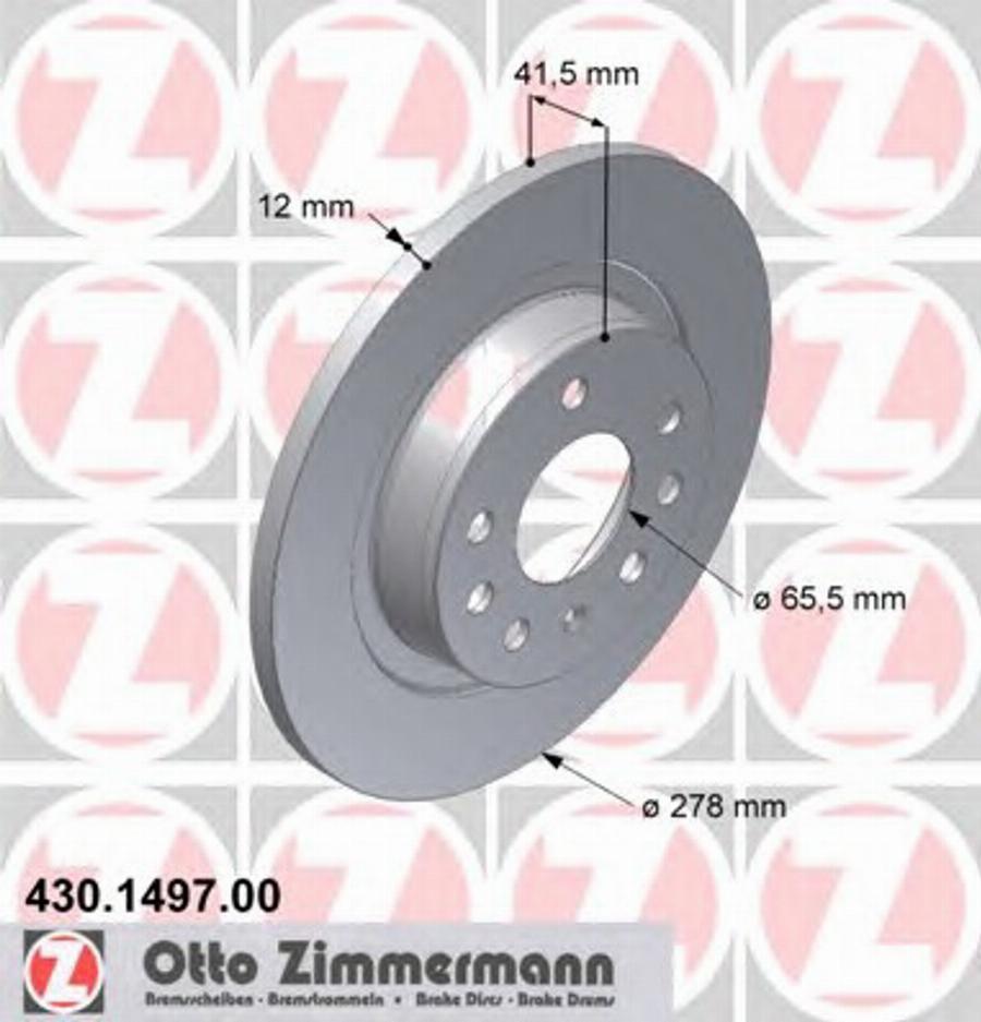 Zimmermann 430.1497.00 - Discofreno autozon.pro