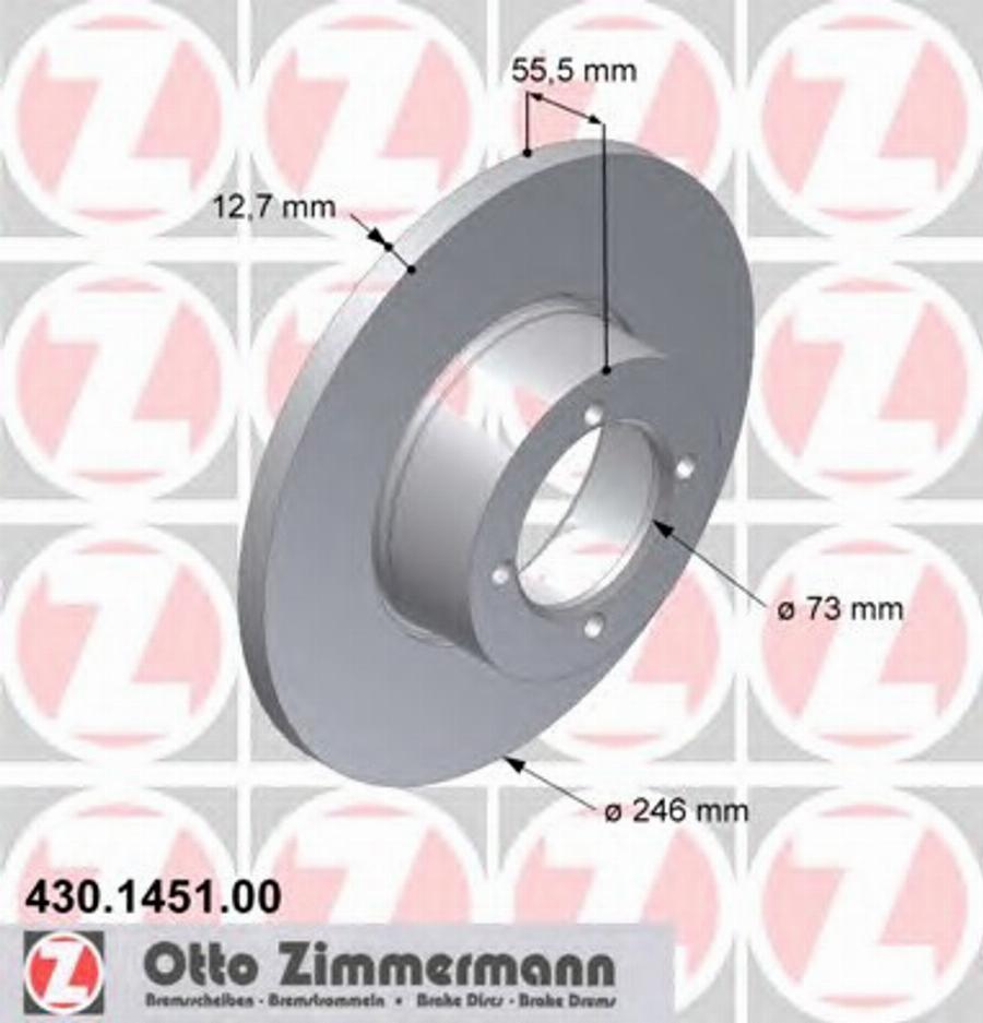 Zimmermann 430 1451 00 - Discofreno autozon.pro