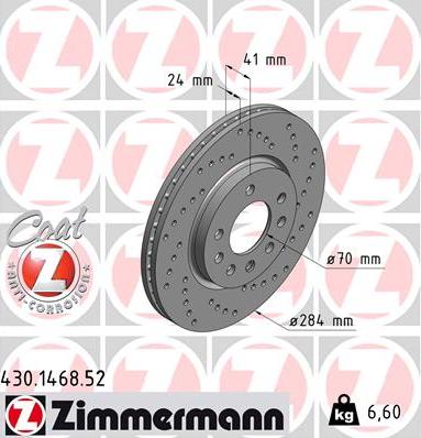 Zimmermann 430.1468.52 - Discofreno autozon.pro