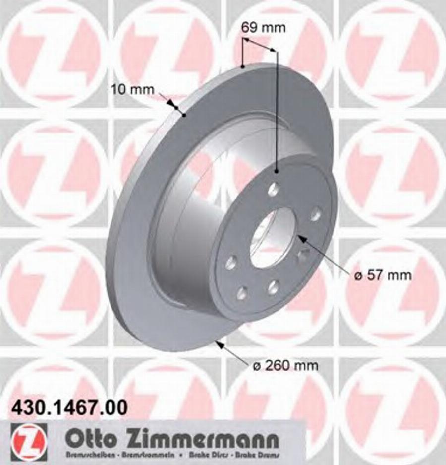 Zimmermann 430.1467.00 - Discofreno autozon.pro