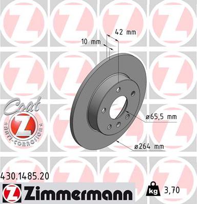 Zimmermann 430.1485.20 - Discofreno autozon.pro