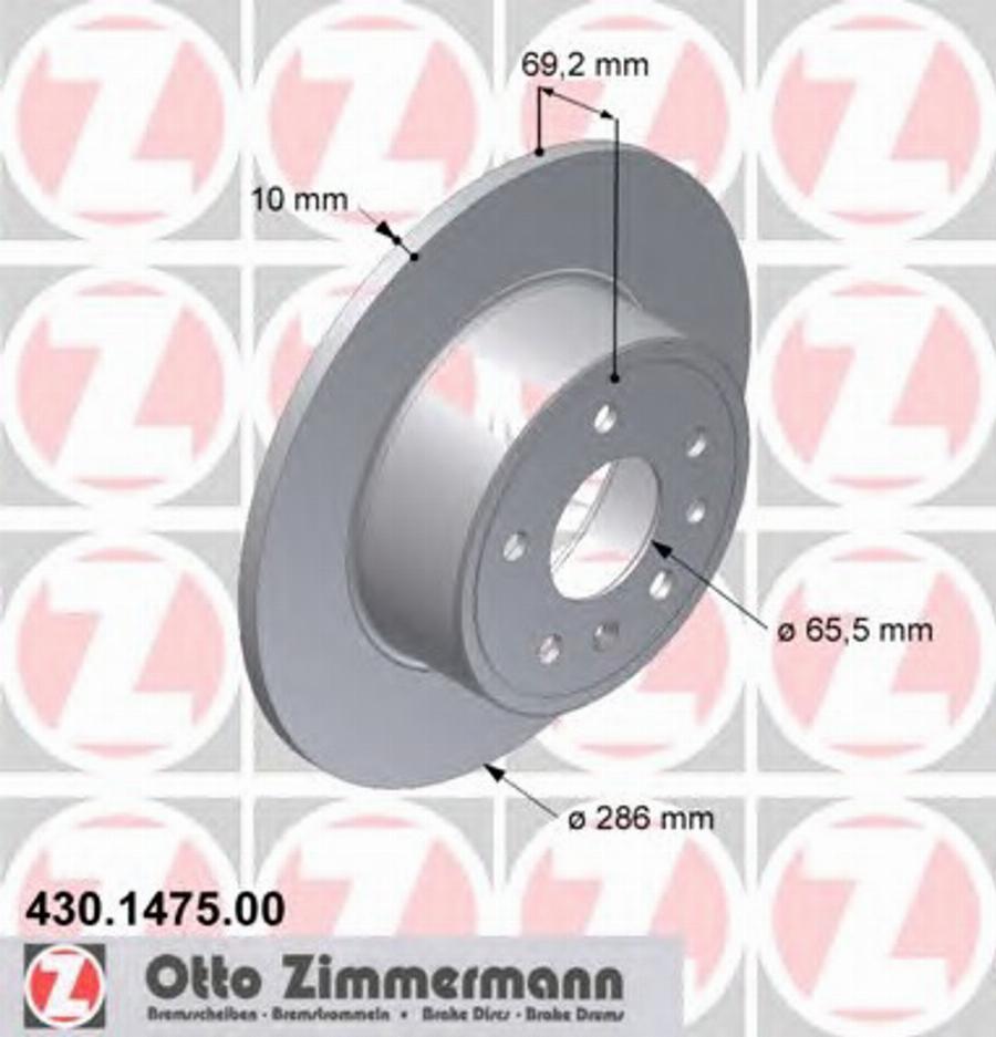 Zimmermann 430 1475 00 - Discofreno autozon.pro