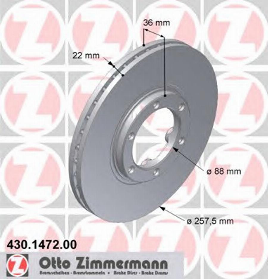 Zimmermann 430.1472.00 - Discofreno autozon.pro