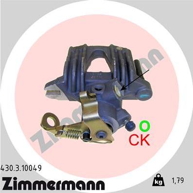 Zimmermann 430.3.10049 - Pinza freno autozon.pro