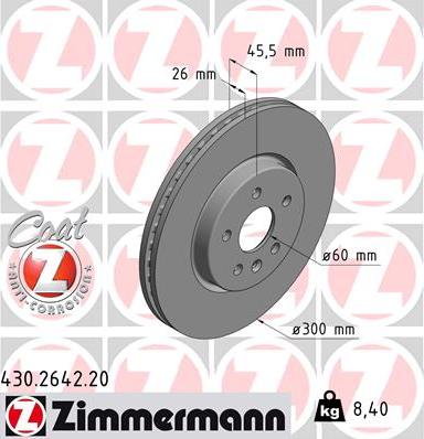 Zimmermann 430.2642.20 - Discofreno autozon.pro