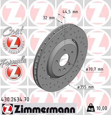 Zimmermann 430.2634.70 - Discofreno autozon.pro